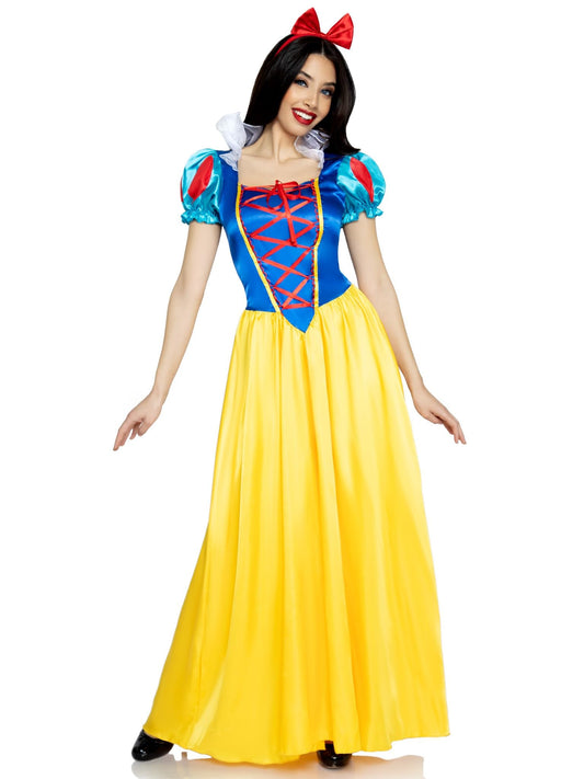Snow White Costume - Classic Princess Dress Full Length Women's Outfit