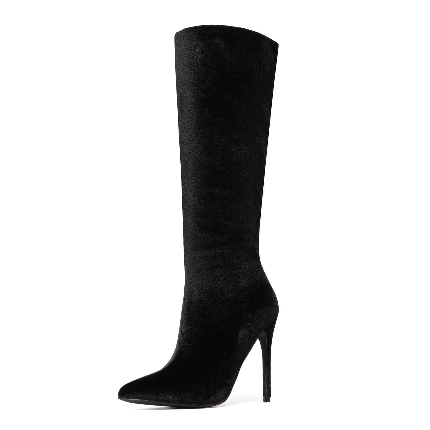 NEWBELLA Women's Suede Knee-High Boots - Sleek Design Stiletto Heel Boots for Daily Wear, Halloween, Christmas