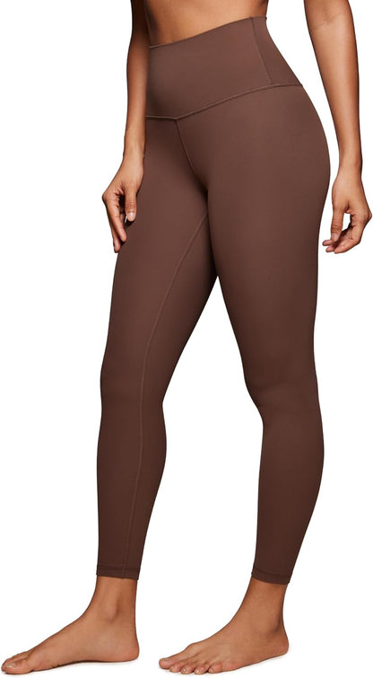 Women's Butterluxe High Waisted Yoga Leggings 25" - Ultra Soft Workout Pants X-Large Coffee Brown
