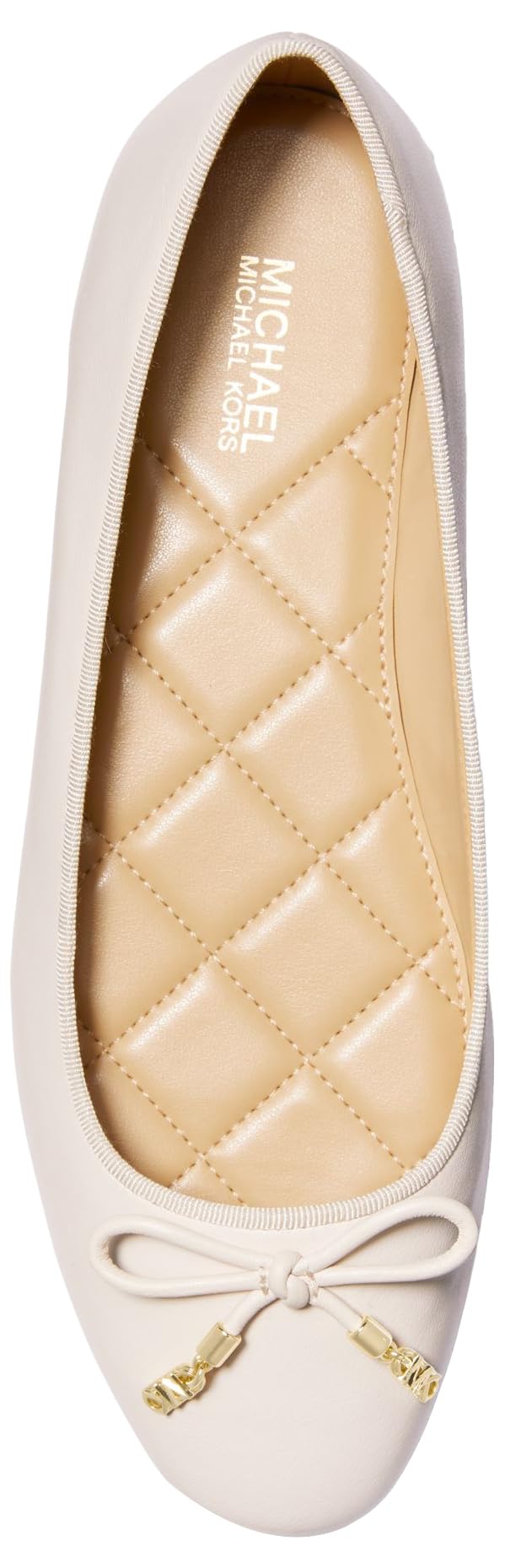 Michael Kors Women's Nori Flex Flat, Light Cream, 10