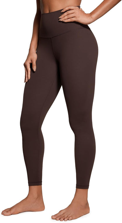 Women's Butterluxe High Waisted Yoga Leggings 25" - Ultra Soft Workout Pants Hot Fudge Brown