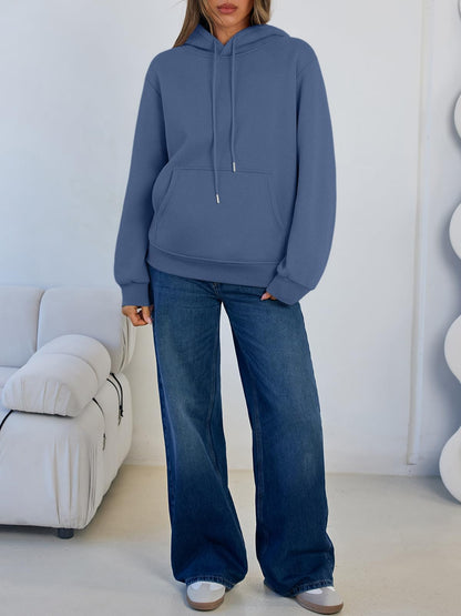 Women's Winter Fleece Sherpa Lined Hoodie - Warm Pullover Sweatshirt