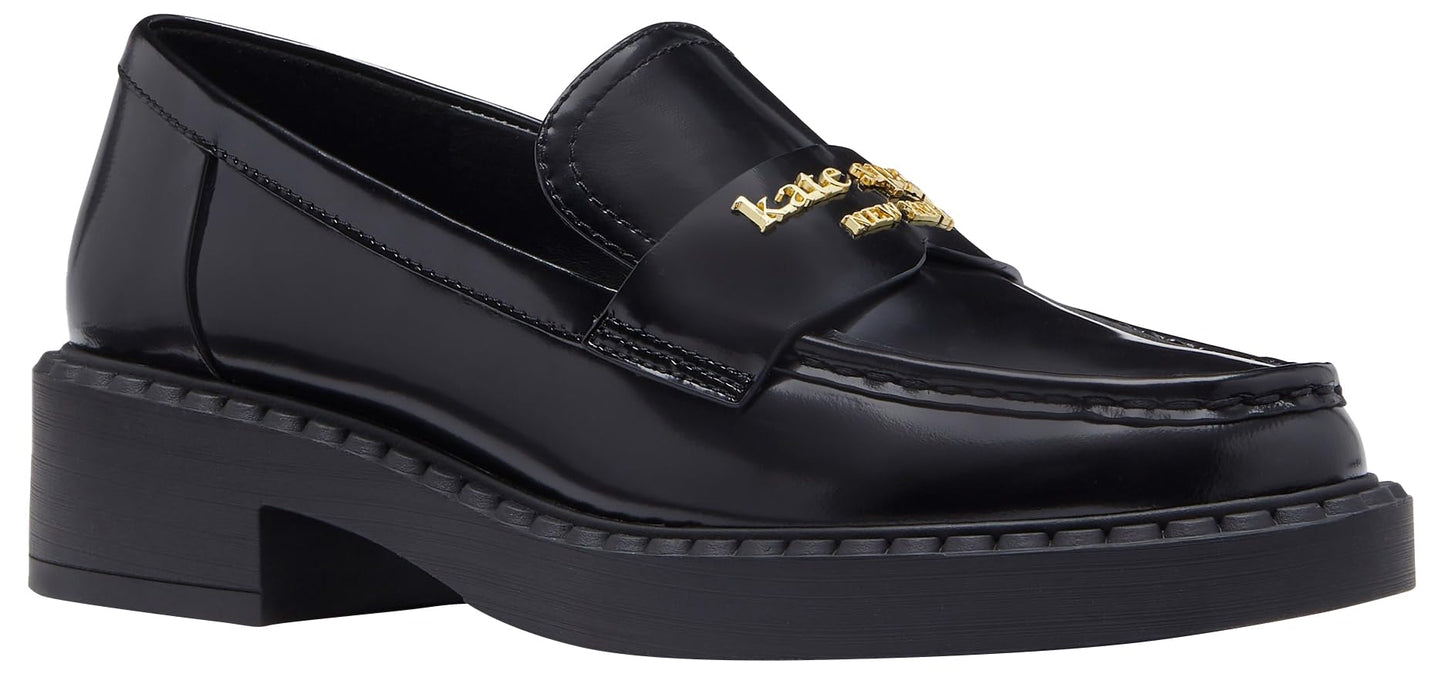 Kate Spade New York Blake Platform Loafer, Black, 10