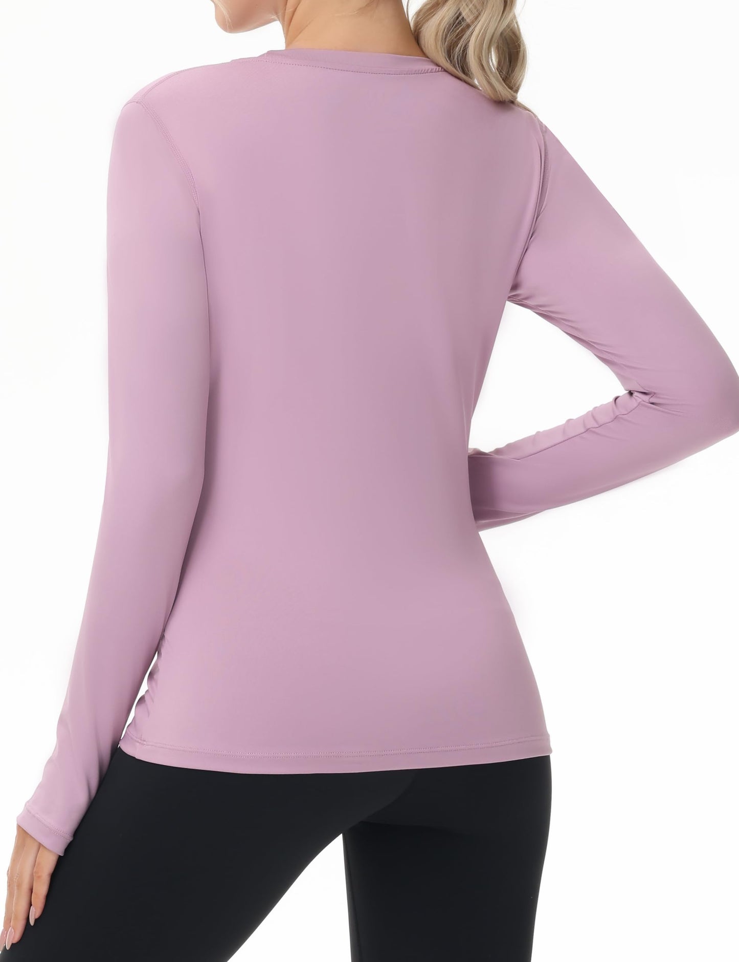 Women's UPF 50+ Sun Protection Long Sleeve Shirt - Athletic Rash Guard with Thumb Holes
