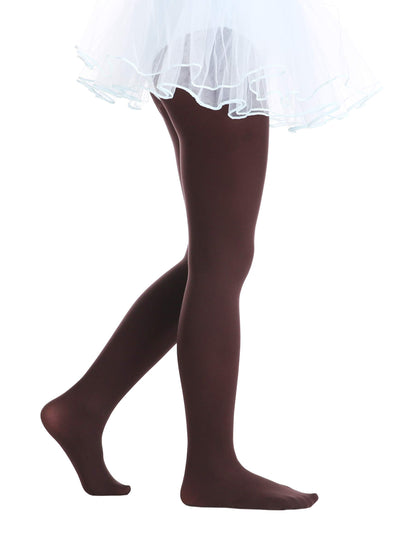 EVERSWE Girls Semi Opaque Footed Tights, Microfiber Tights