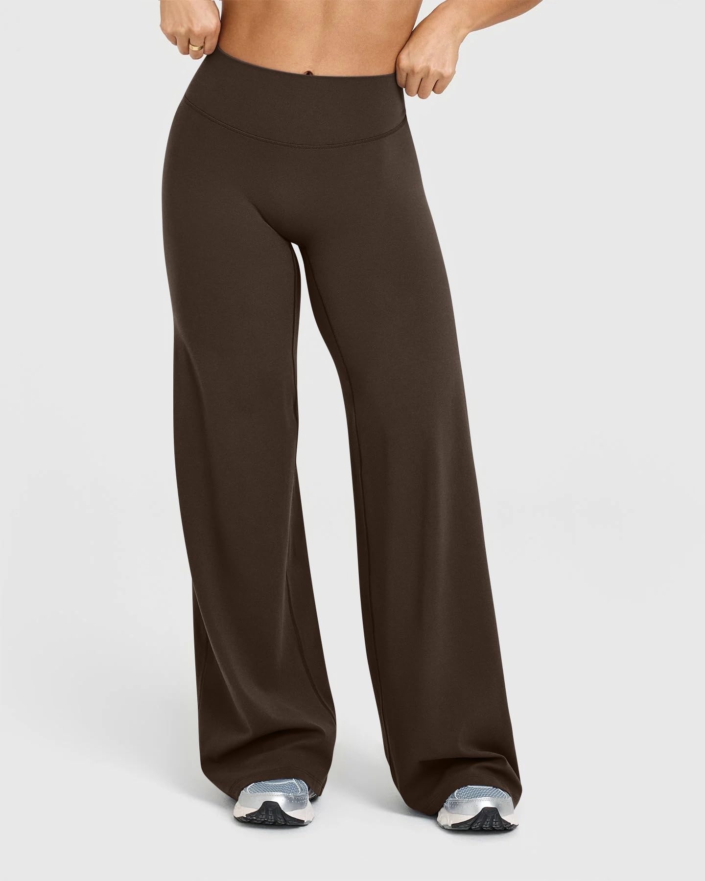 Women's High Waist Yoga Pants - Soft Stretch Straight Leg Bottoms