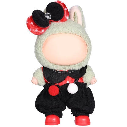 3 Piece Doll Clothes Set for 17cm Dolls - Handmade Crochet Outfit with Hat