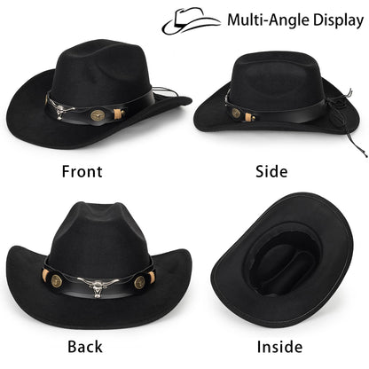Women's Western Rhinestone Cowboy Hat - Bling Diamond Band Rodeo Fedora