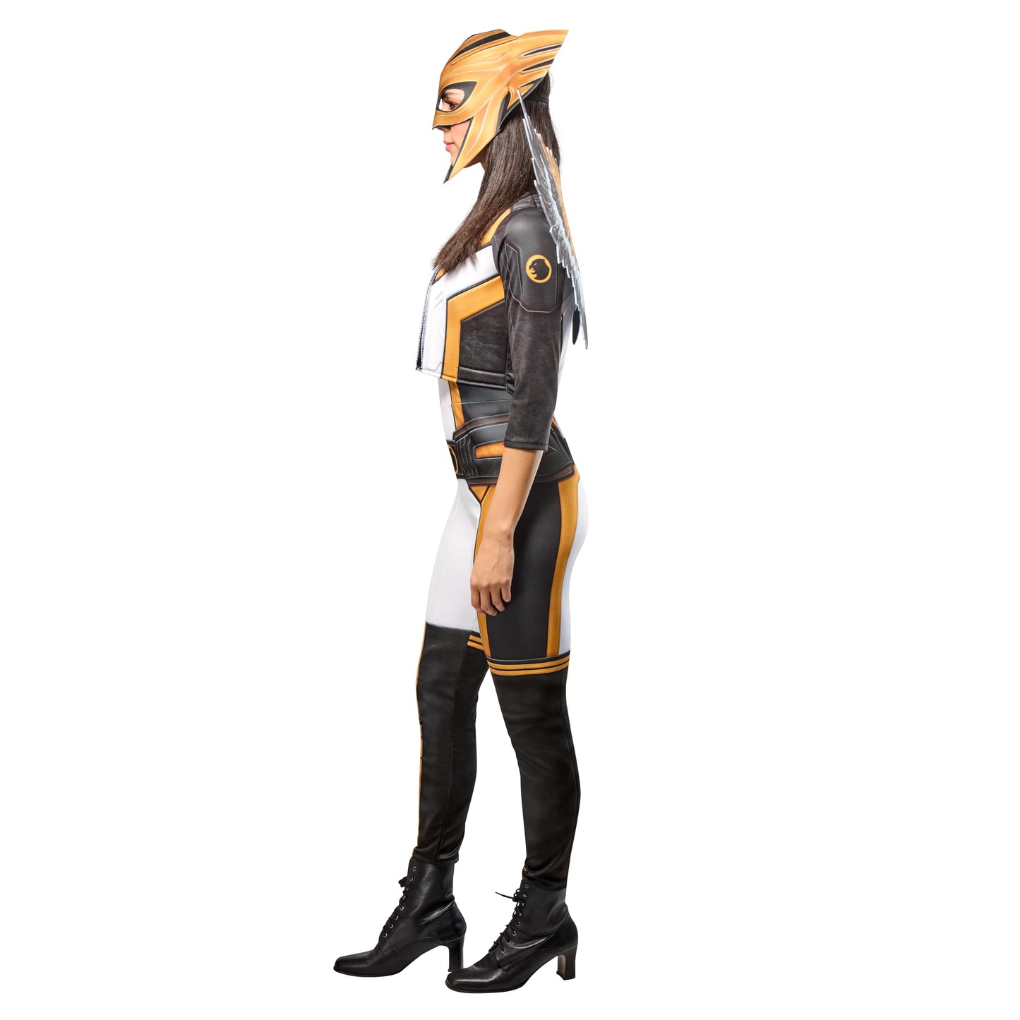 Hawk Girl Costume - Women's Superman Movie Jumpsuit with Wings and Headpiece