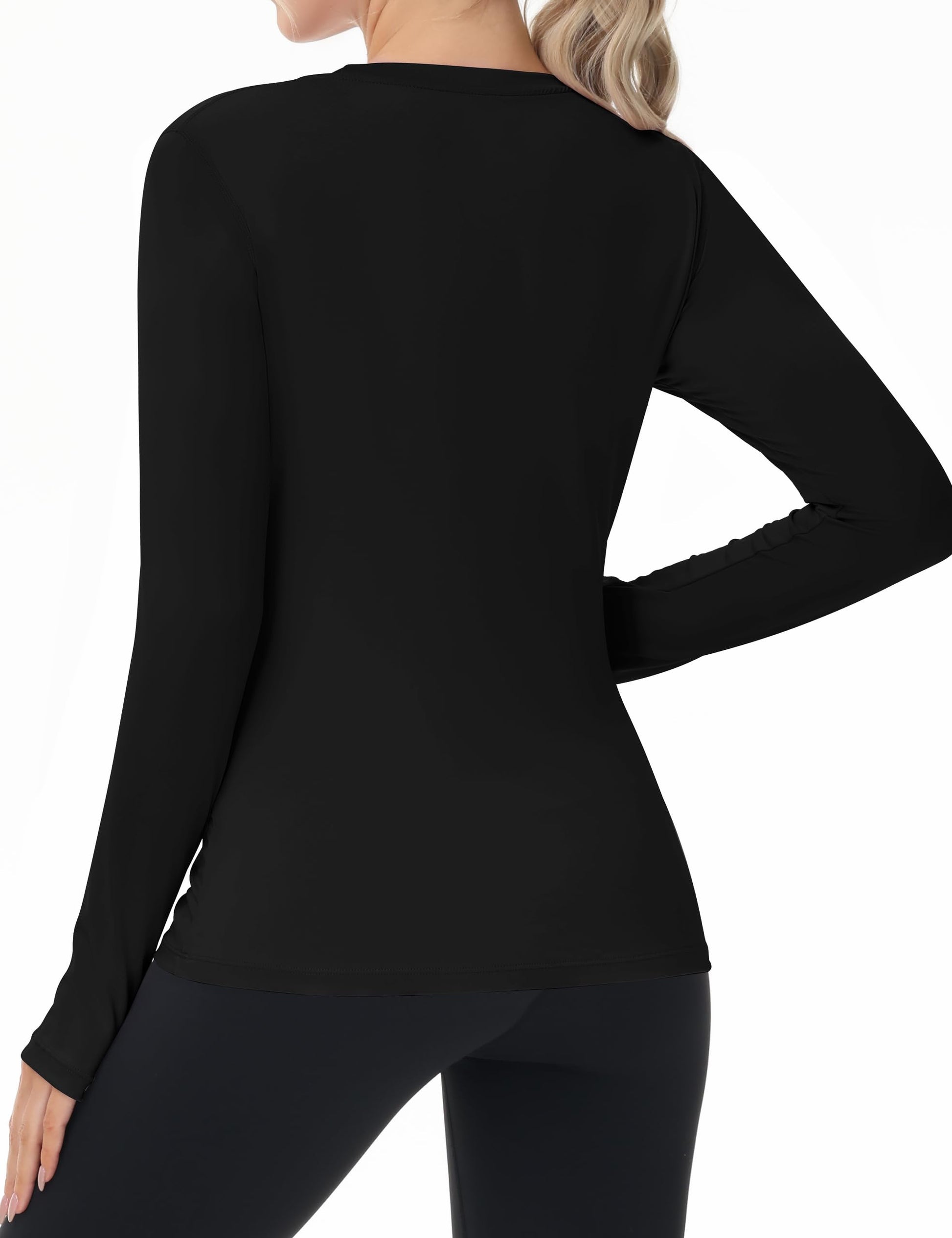 Women's UPF 50+ Sun Protection Long Sleeve Shirt - Athletic Rash Guard with Thumb Holes