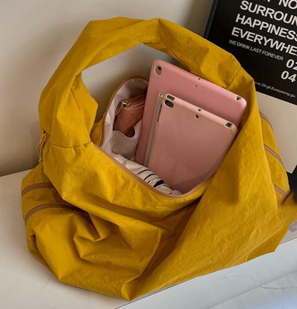 Women Slouchy Hobo Bag - Large Nylon Shoulder Crossbody Tote Handbag