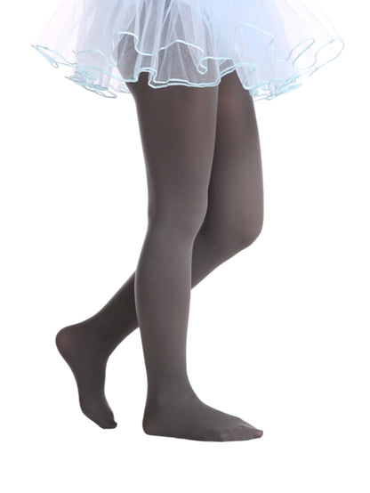 EVERSWE Girls Semi Opaque Footed Tights, Microfiber Tights