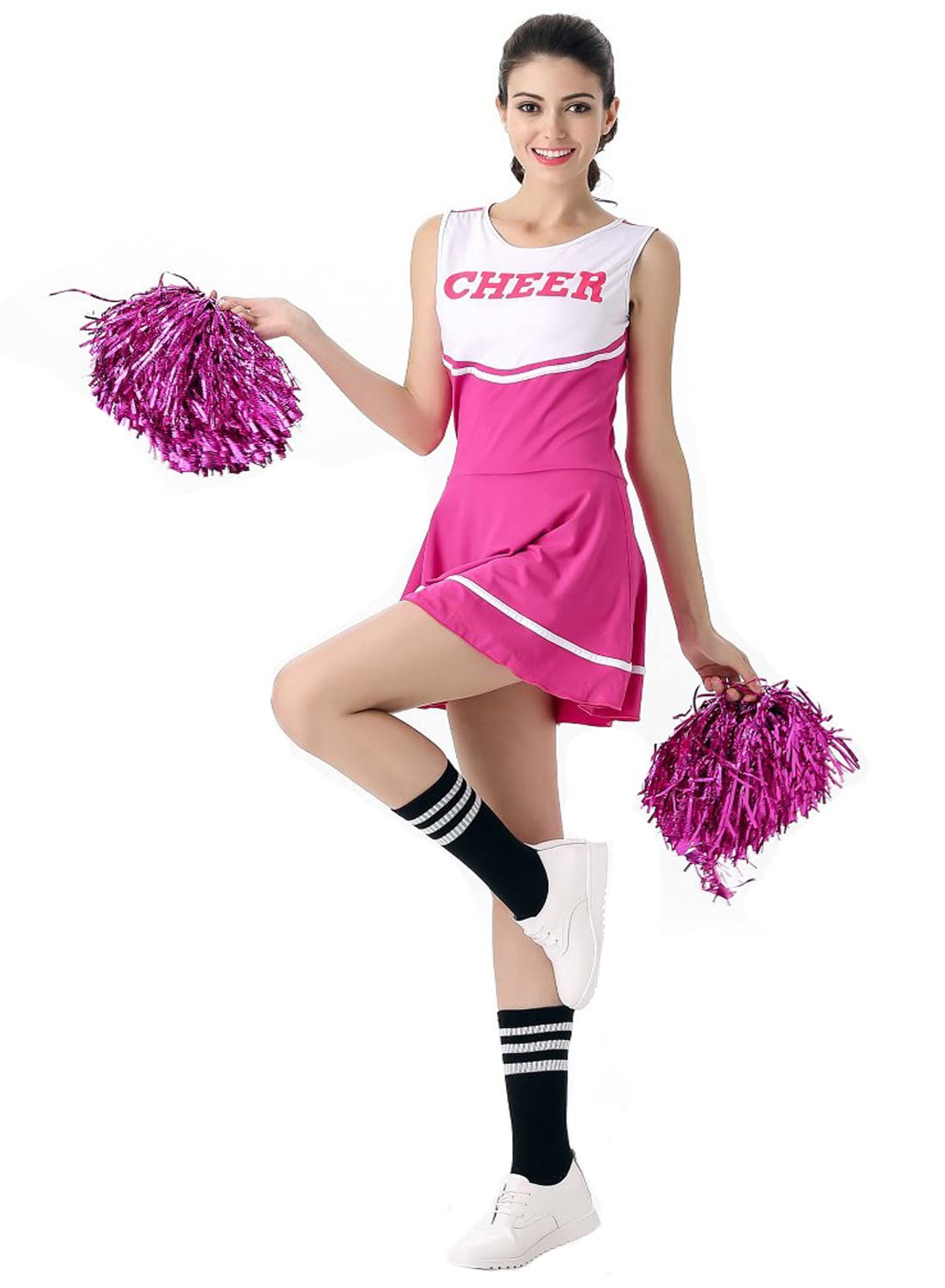 Cheerleader Costume Uniform - Women's Musical Dance Outfit with Multiple Colors