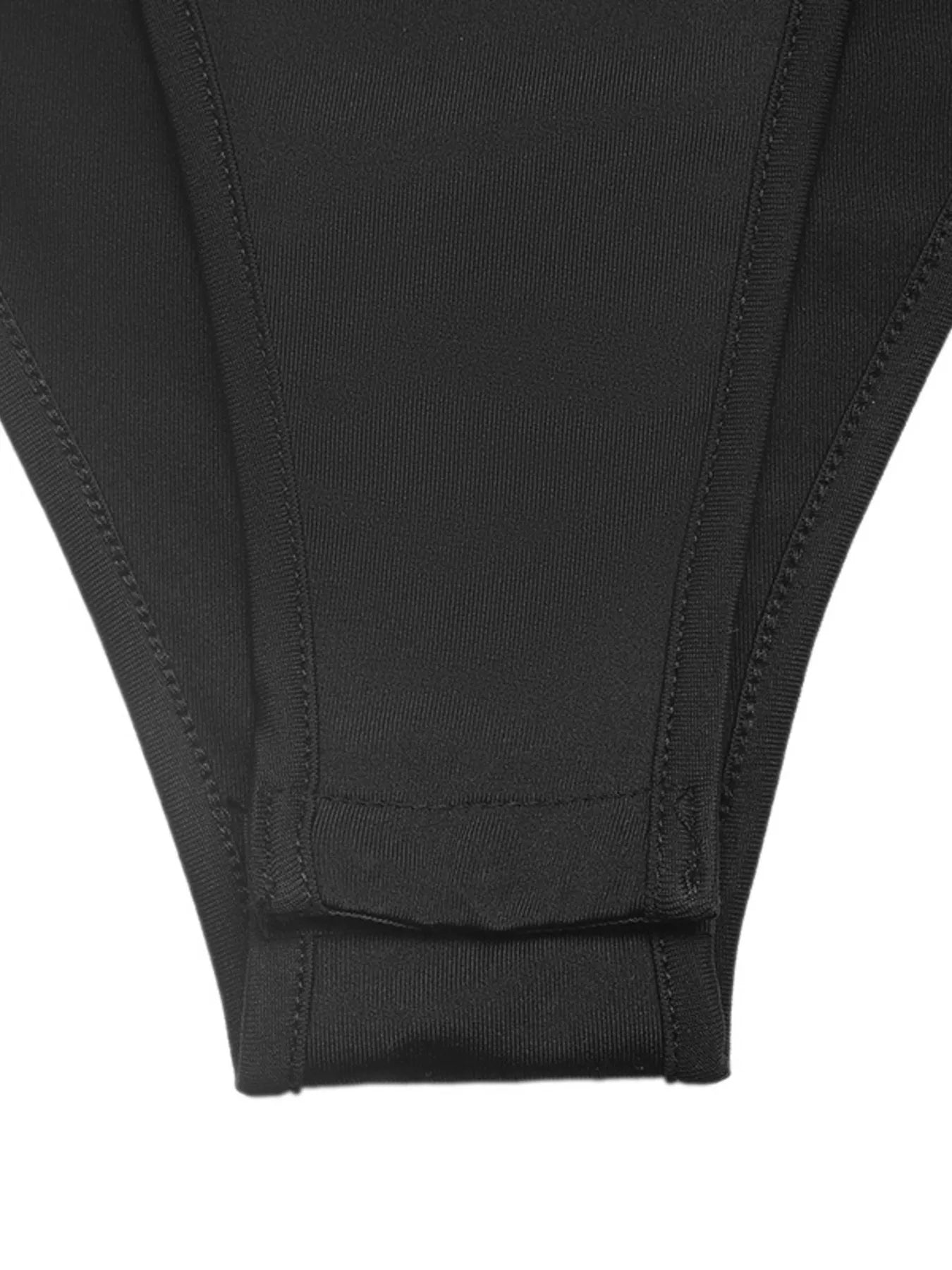 Lace Trim One Shoulder Bodysuit