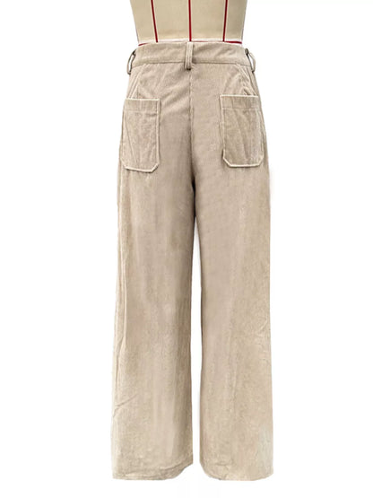 Wide Leg Corduroy Pants