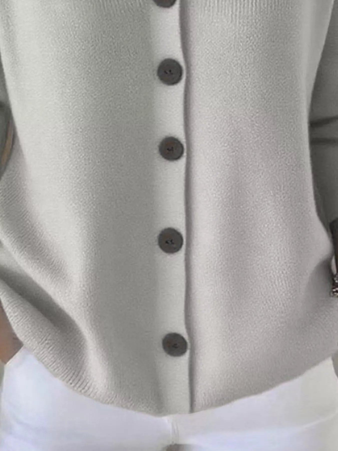 Full Size Hooded Button-Front Soft Knit Cardigan Plus Size