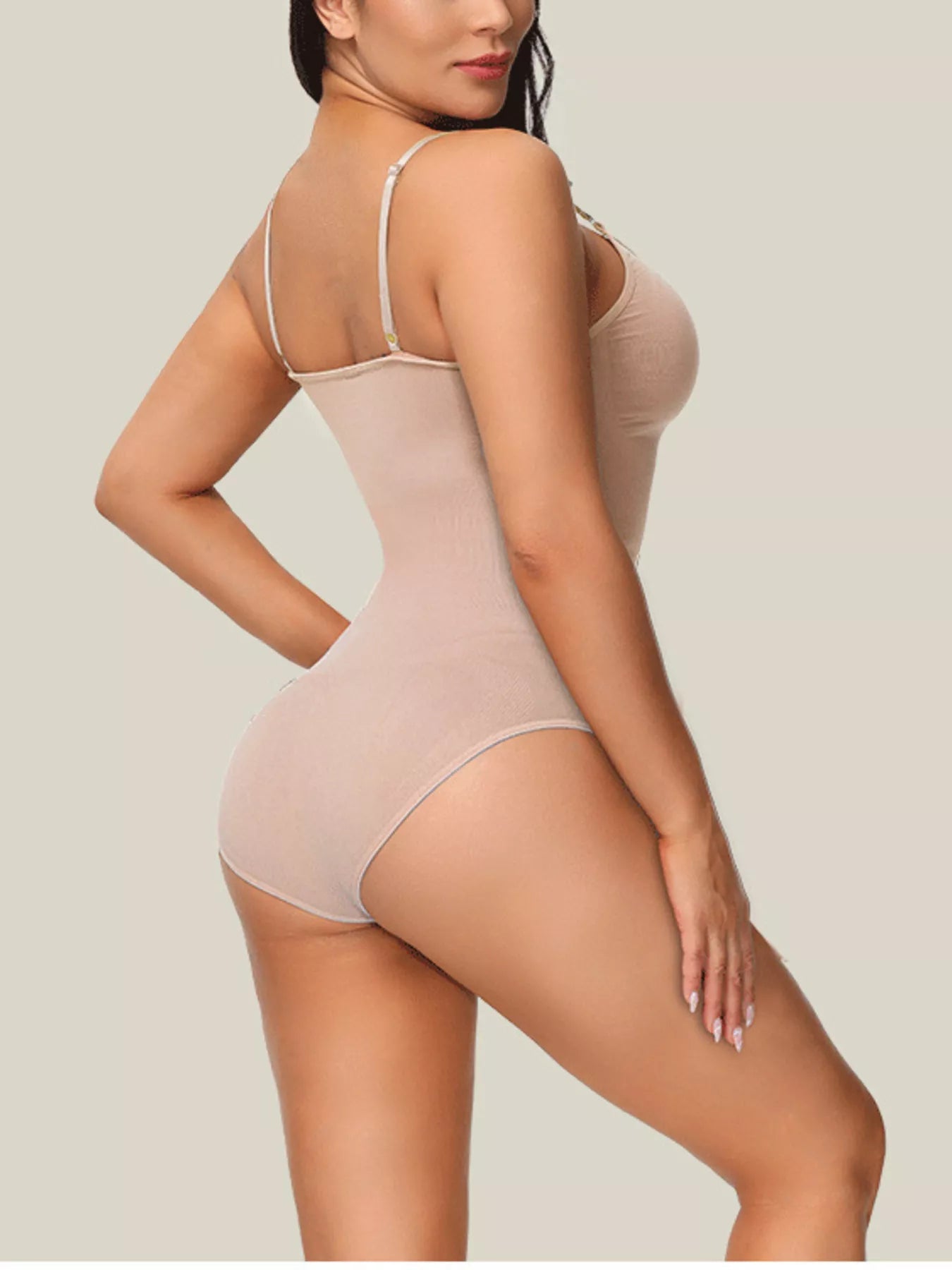 Full Size Seamless Scoop Neck Shaping Bodysuit Plus Size