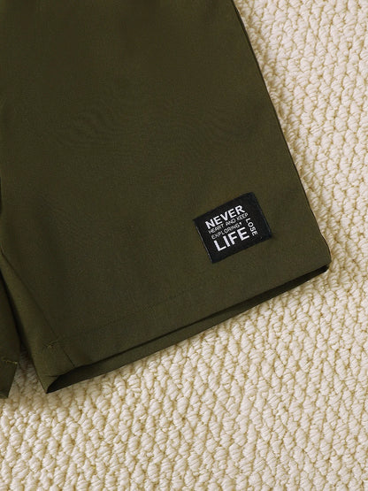 Children's Dinosaur Round Neck Top and Pants Set with Crossbody Bag