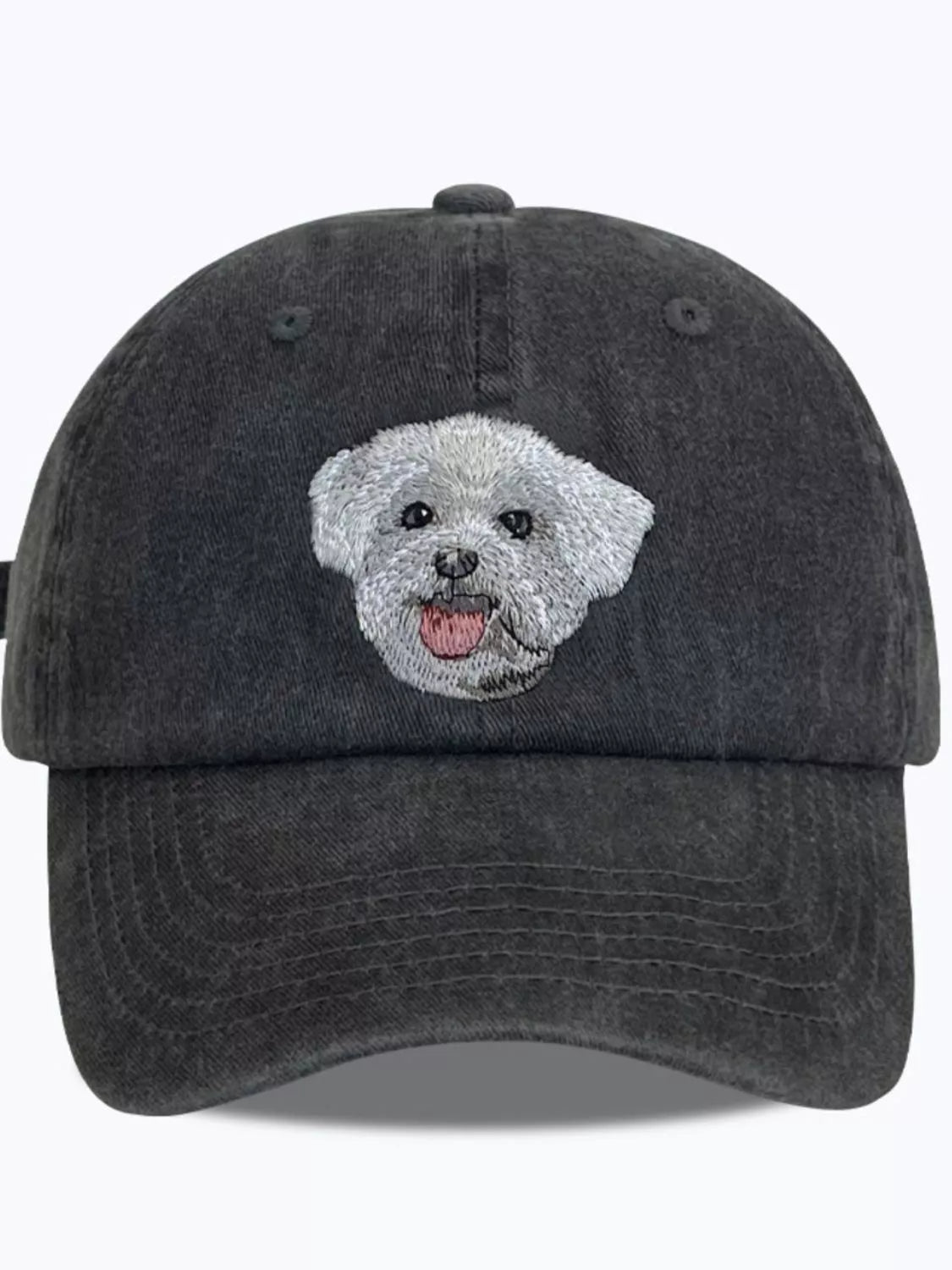 Dog Washed Baseball Cap Maltese One Size