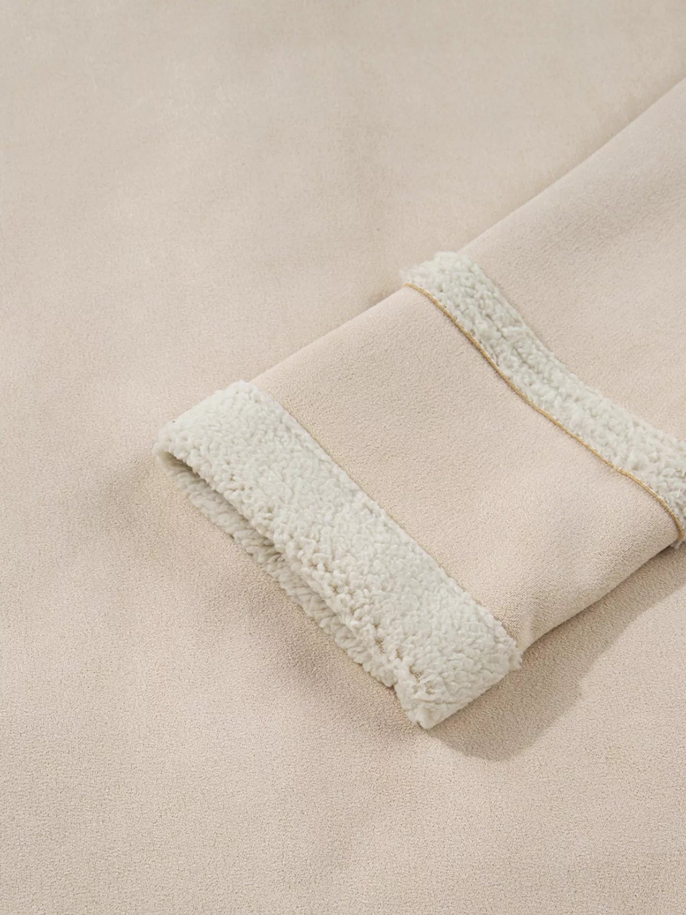 Suede Sherpa Lined Western Loose Jacket