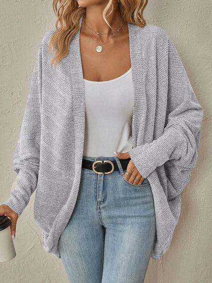Cozy Oversized Open Front Knit Cardigan