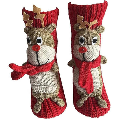 Cute Animal Socks for Women - Plush Long Stocking Socks with 3D Designs L