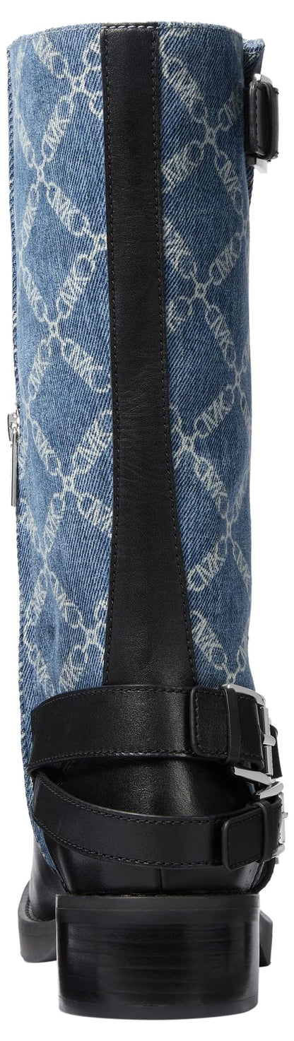 Michael Kors Women's Crosby Moto Boot, Union Wash, 7