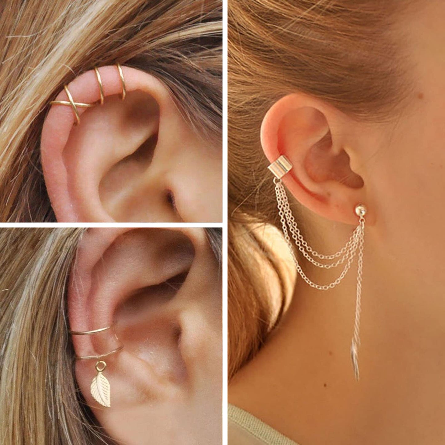 Women's Accessories - 36-Piece Gold Plated Jewelry Set Necklaces Bracelets Earrings Rings Gift