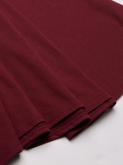 Girls Short Sleeve Skater Dress Round Neck Casual Summer Dress