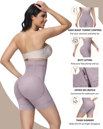Women's Butt Lifting Shapewear Shorts - Tummy Control Compression Underwear