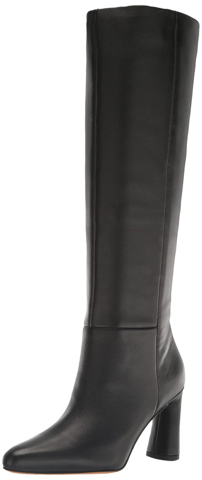 Vince Womens Highland Knee High Boot Black Leather 11 M