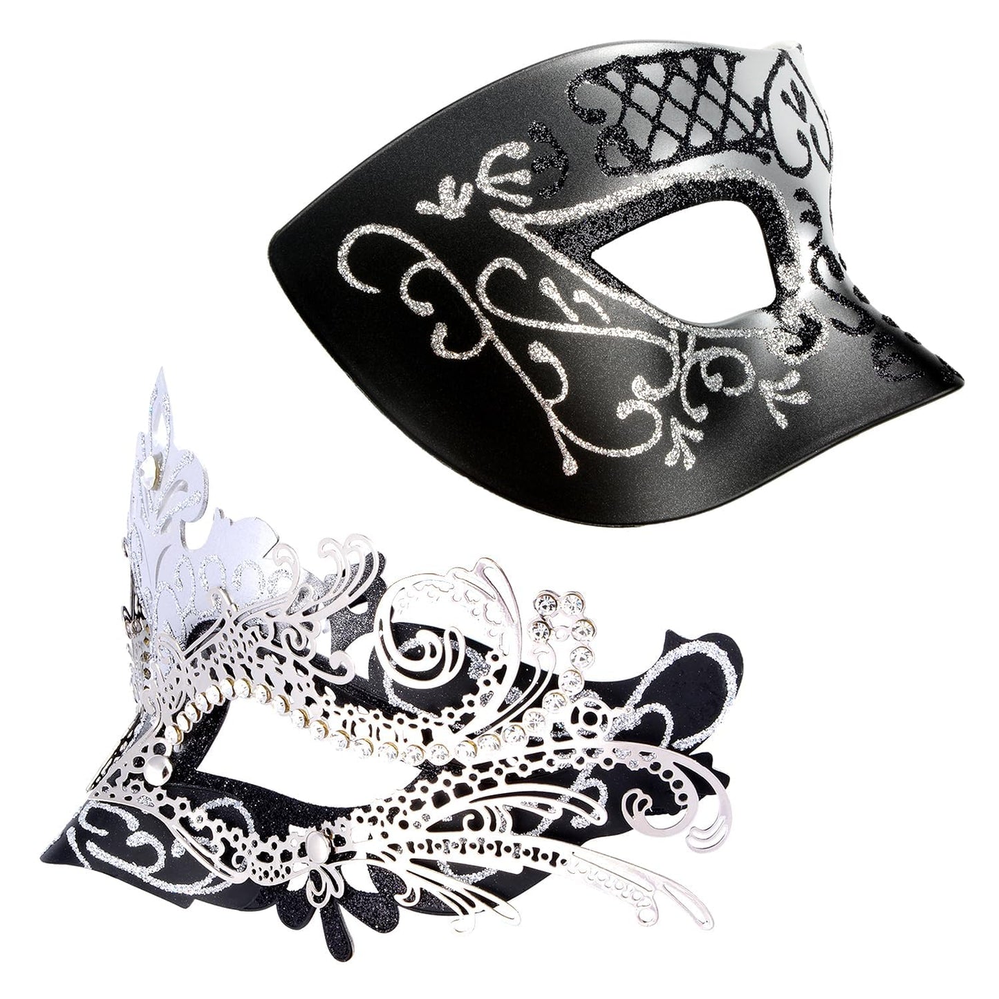 Masquerade Masks - Elegant Mardi Gras Party Masks - Premium Decorative Masks for Women and Men