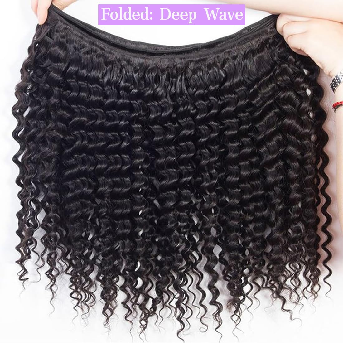 Brazilian Virgin Hair Bundles Deep Wave Human Hair Extensions