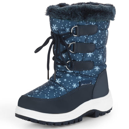 Apakowa Kids Girls Insulated Fur Winter Warm Snow Boots (Toddler/Little Kid)