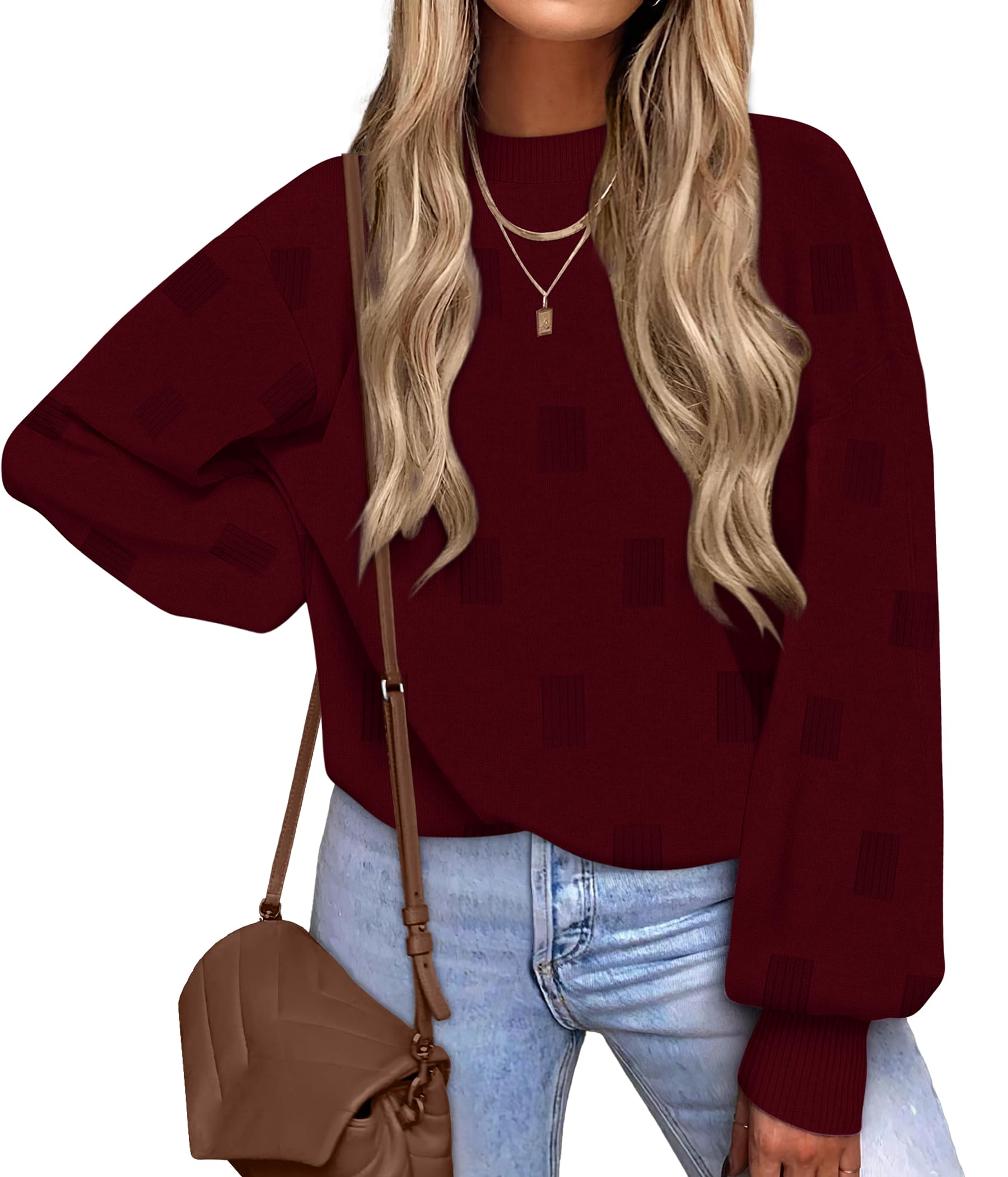 Women's Turtleneck Sweaters - Knit Pullover Long Sleeve Fall Fashion Top