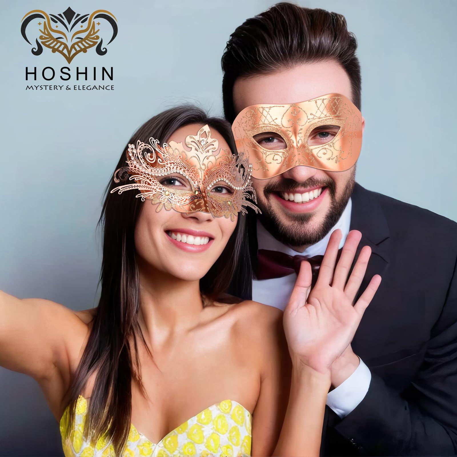 Masquerade Masks - Elegant Mardi Gras Party Masks - Premium Decorative Masks for Women and Men