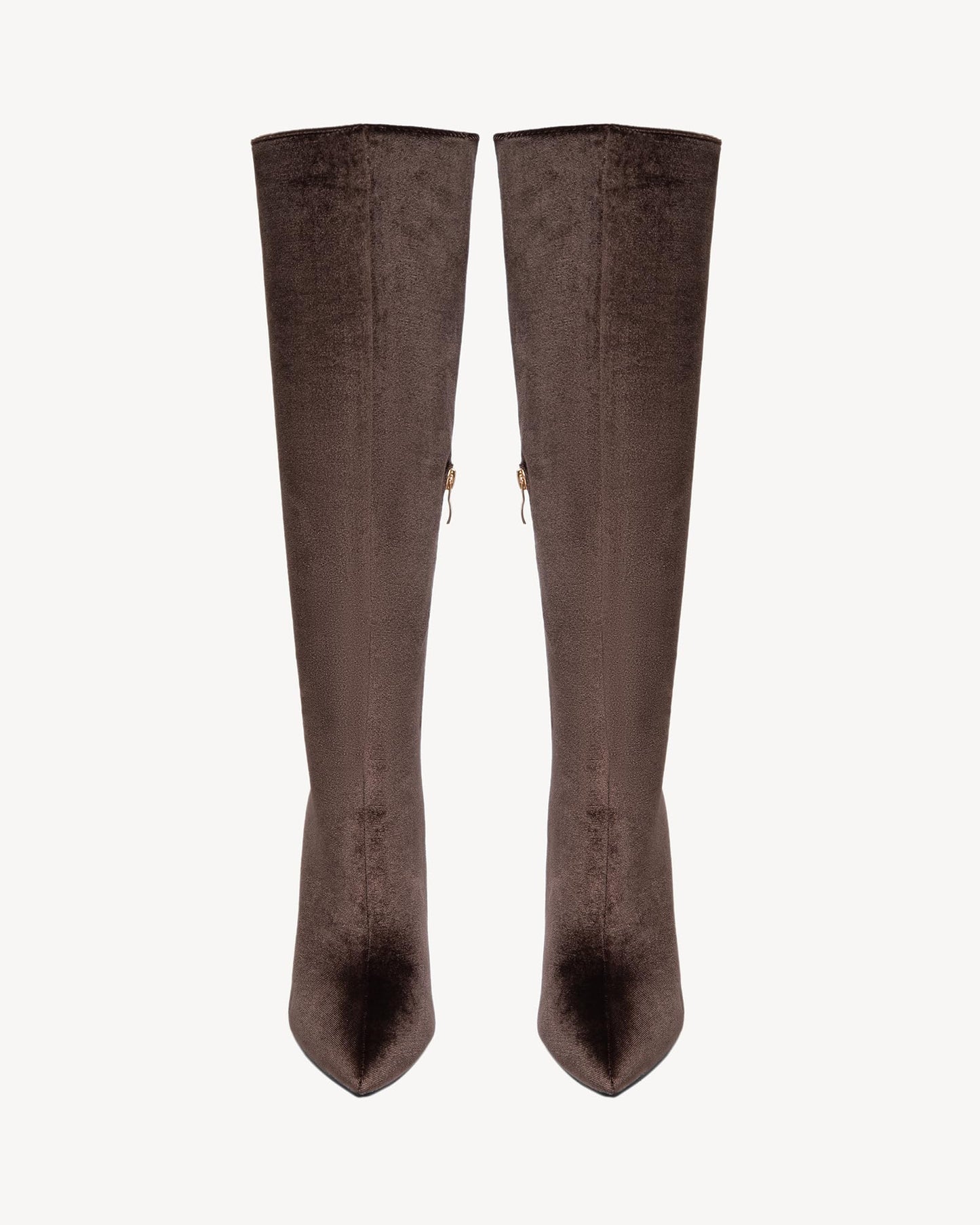 NEWBELLA Women's Suede Knee-High Boots - Sleek Design Stiletto Heel Boots for Daily Wear, Halloween, Christmas