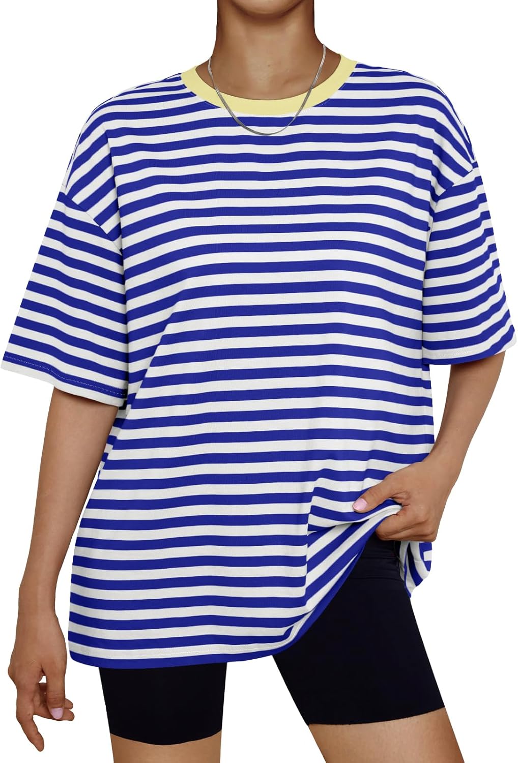 Women's Oversized Summer T-Shirt Short Sleeve Casual Workout Top