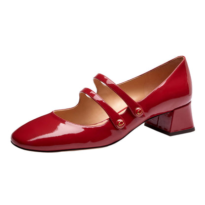 CX041 RBY 6.5 B Angelina PAT LTHR MJ Ruby 6.5 B