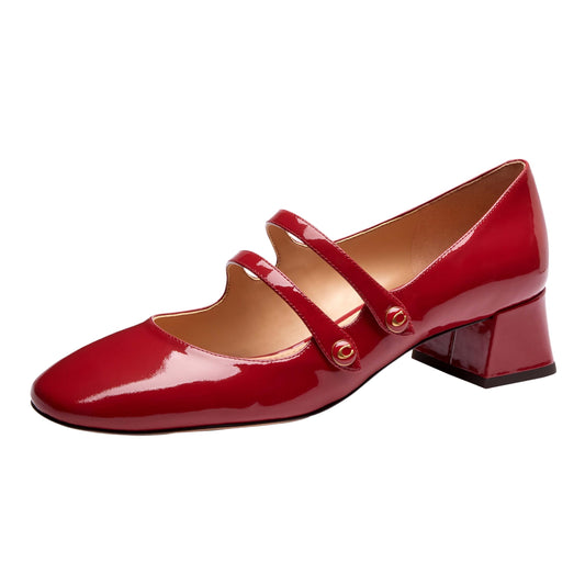 CX041 RBY 6.5 B Angelina PAT LTHR MJ Ruby 6.5 B