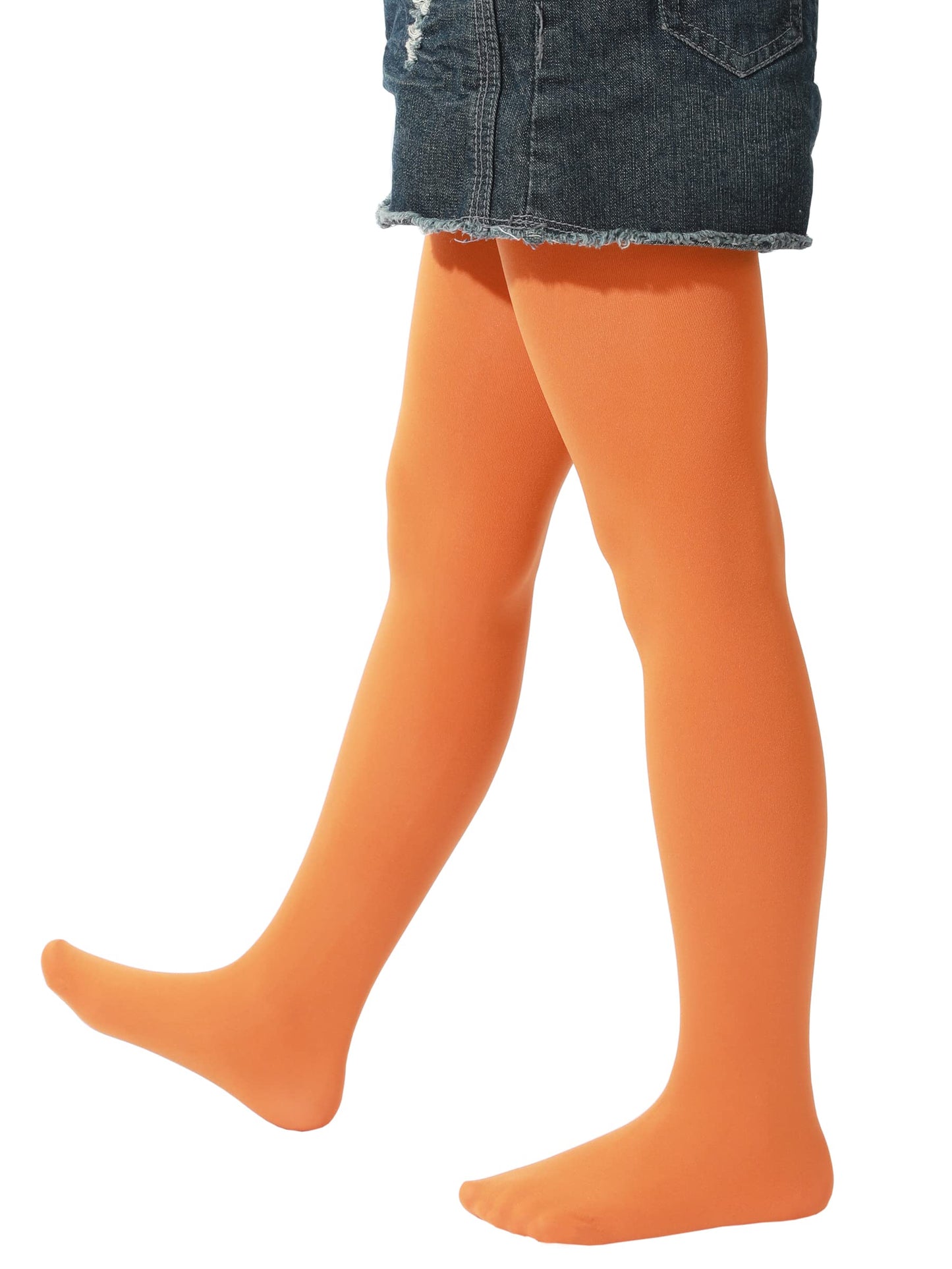 EVERSWE Girls Semi Opaque Footed Tights, Microfiber Tights