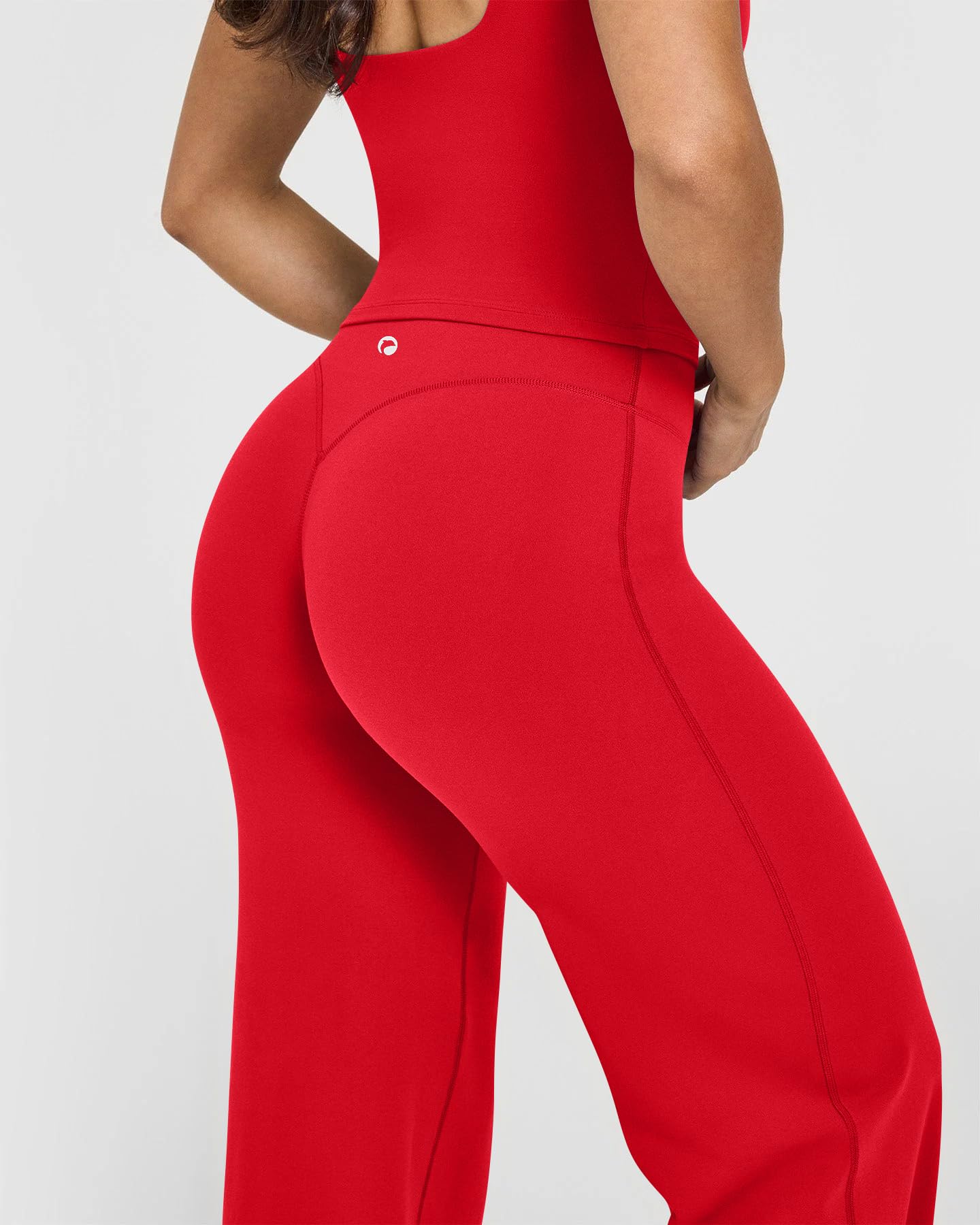 Women's High Waist Yoga Pants - Soft Stretch Straight Leg Bottoms