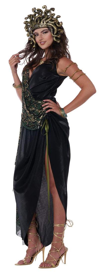 Medusa Costume - Women's Mythological Goddess Outfit with Snake Headpiece