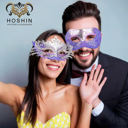 Masquerade Masks - Elegant Mardi Gras Party Masks - Premium Decorative Masks for Women and Men