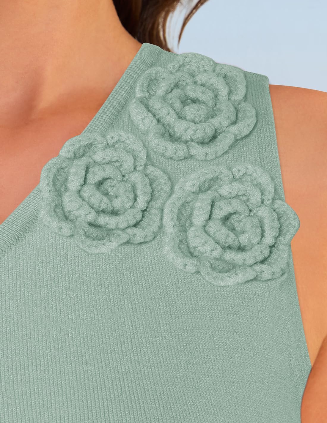 Women's One Shoulder Maxi Dress - Floral Ribbed Knit Summer Cocktail Dress