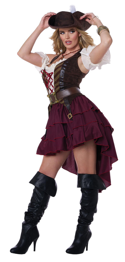 Swashbuckler Captain Costume for Women - Pirate Halloween Outfit