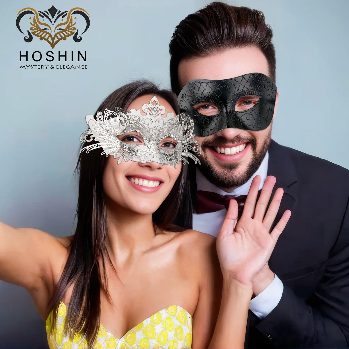 Masquerade Masks - Elegant Mardi Gras Party Masks - Premium Decorative Masks for Women and Men