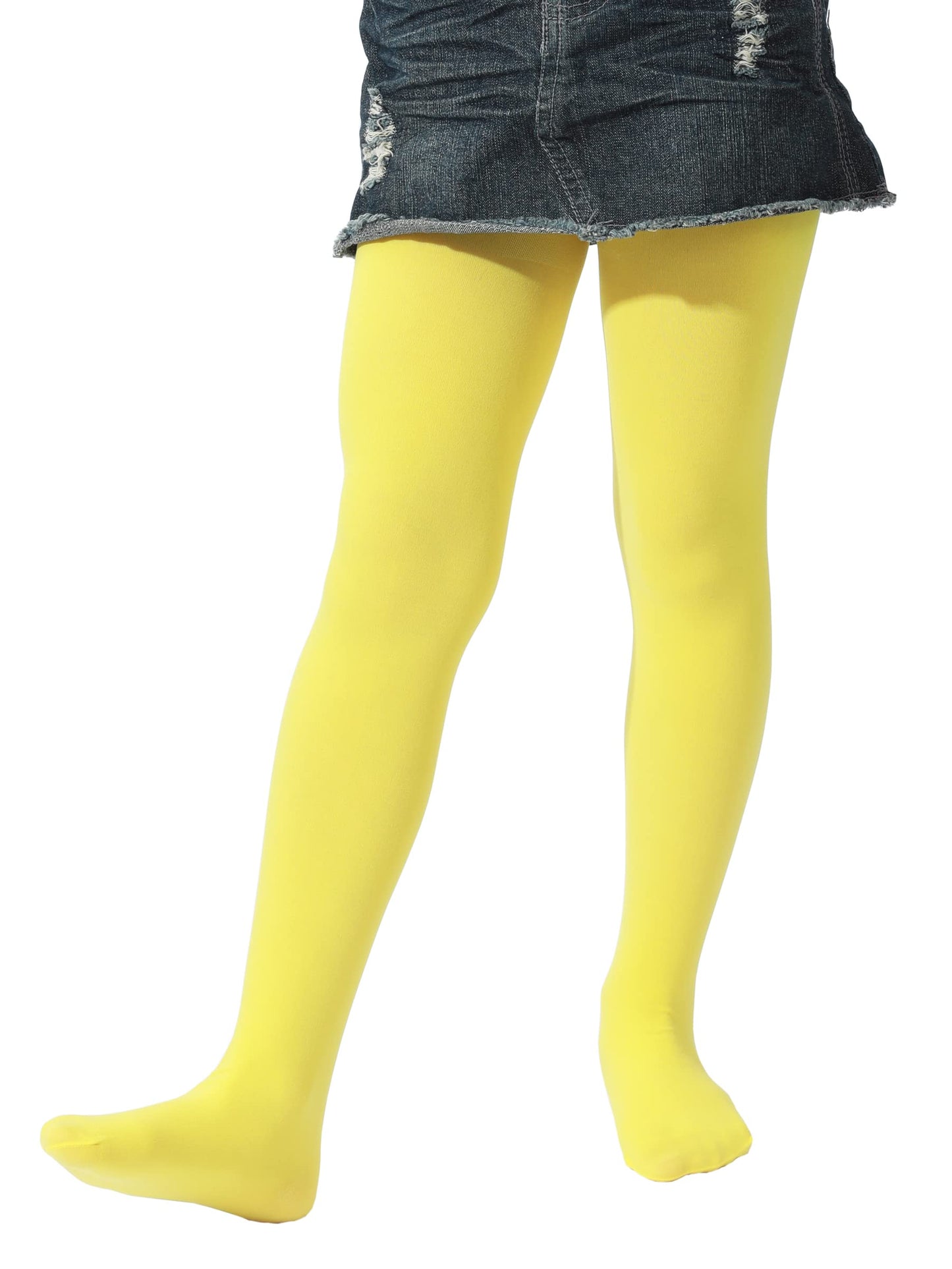 EVERSWE Girls Semi Opaque Footed Tights, Microfiber Tights