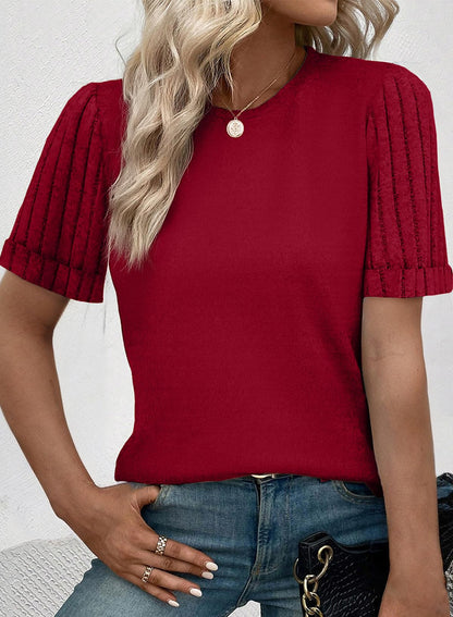 Women's Casual Short Sleeve T-Shirt Loose Fit Summer Top