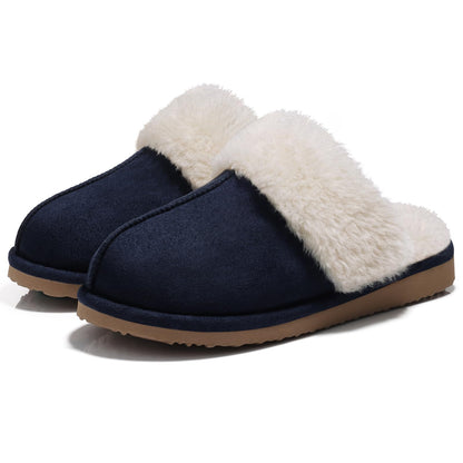 Fuzzy Memory Foam Slippers for Women - Fluffy Winter House Shoes Indoor Outdoor
